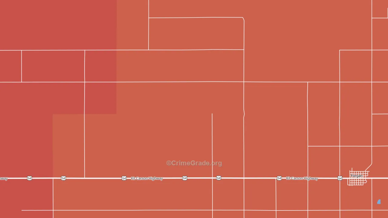 Mocane, OK Map of Murder Rates