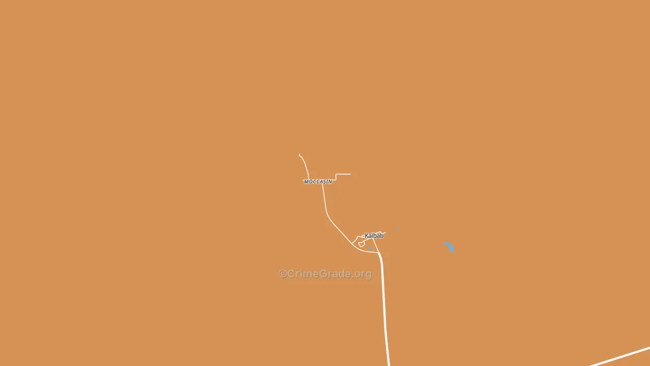 Moccasin, AZ Map of Murder Rates