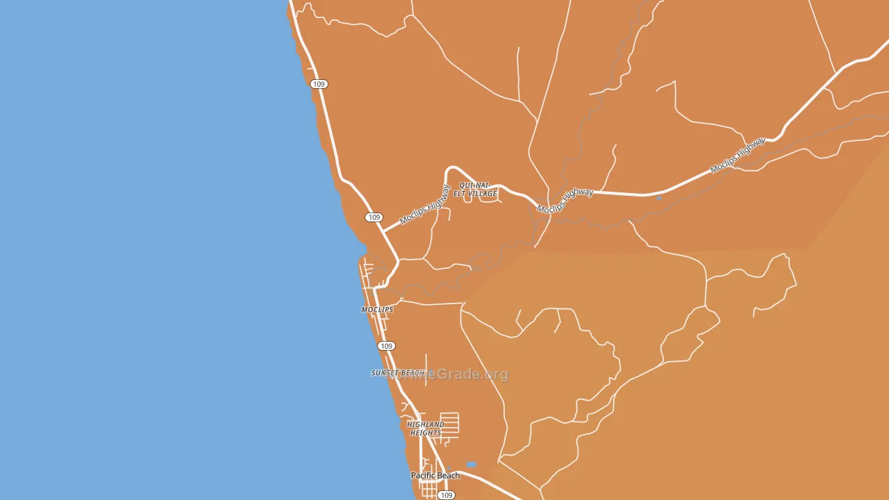 Moclips, WA Map of Murder Rates