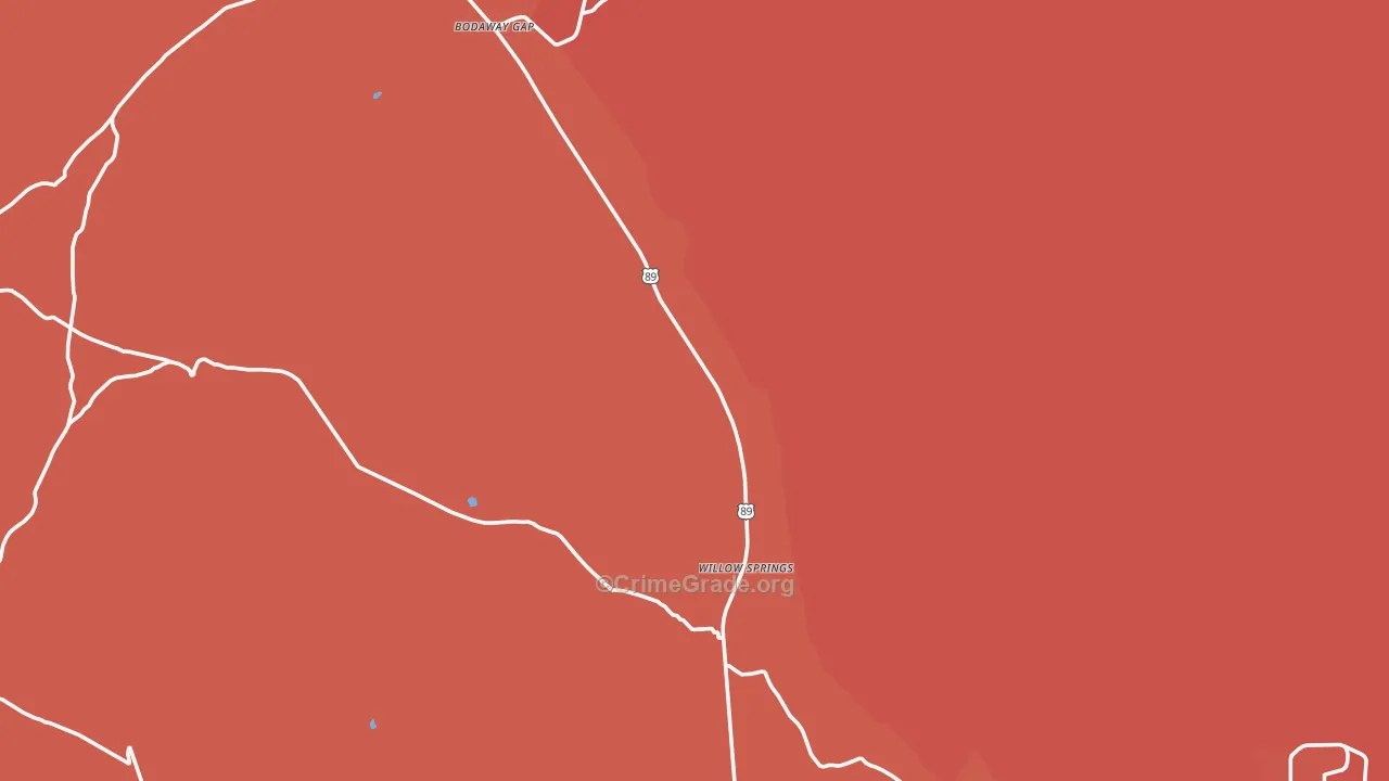 Moenave, AZ Map of Murder Rates
