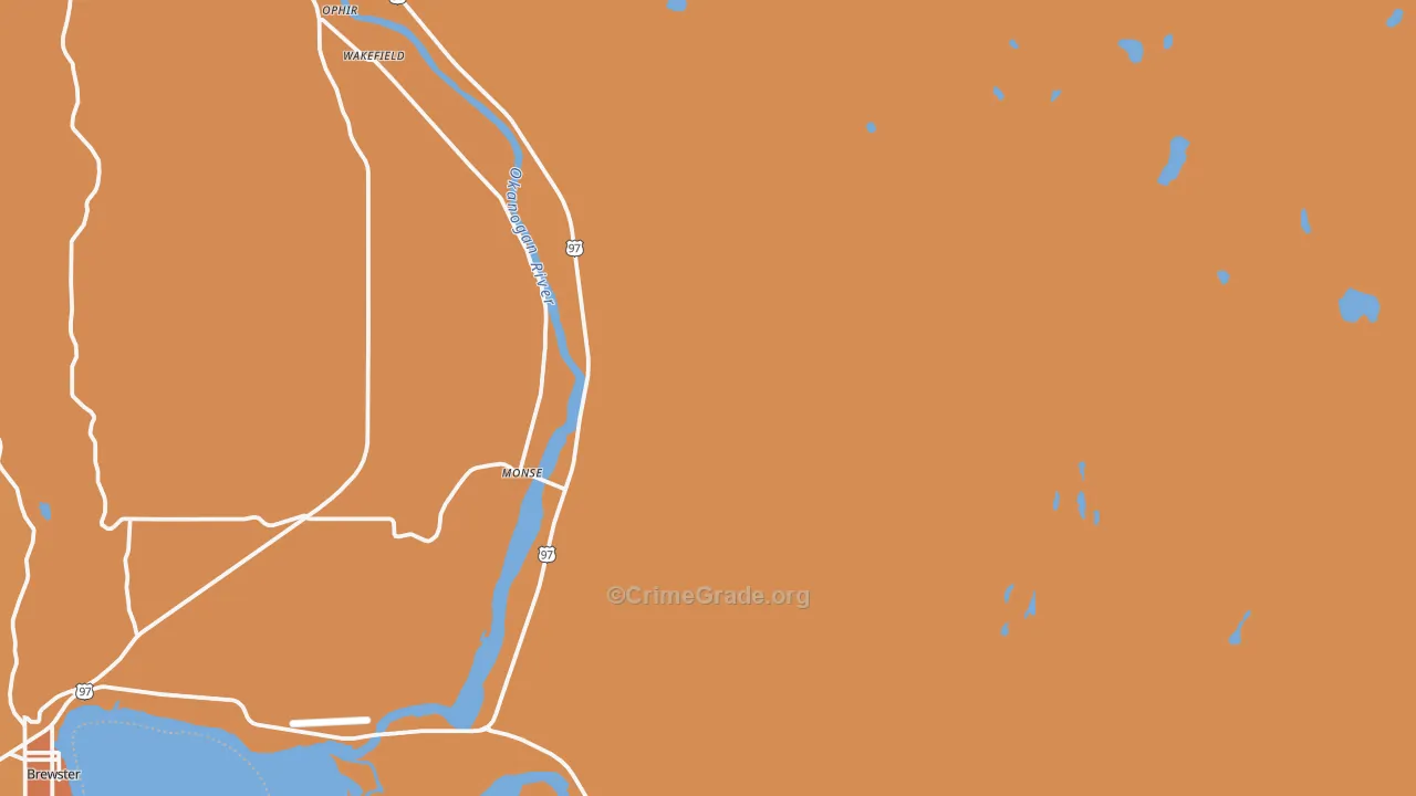 Monse, WA Map of Murder Rates