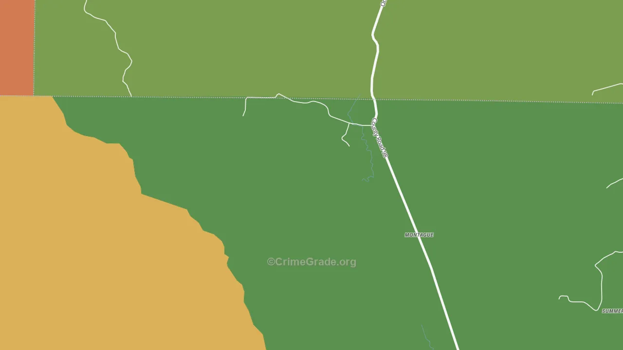 Montague, AL Map of Murder Rates