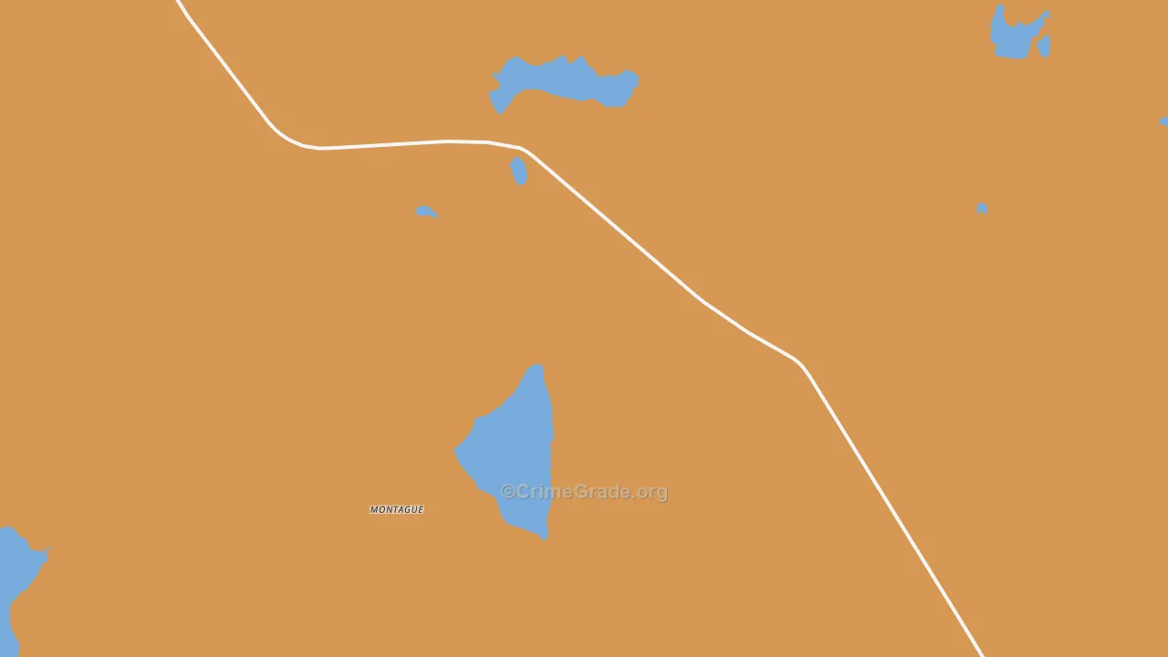 Montague, MT Map of Murder Rates