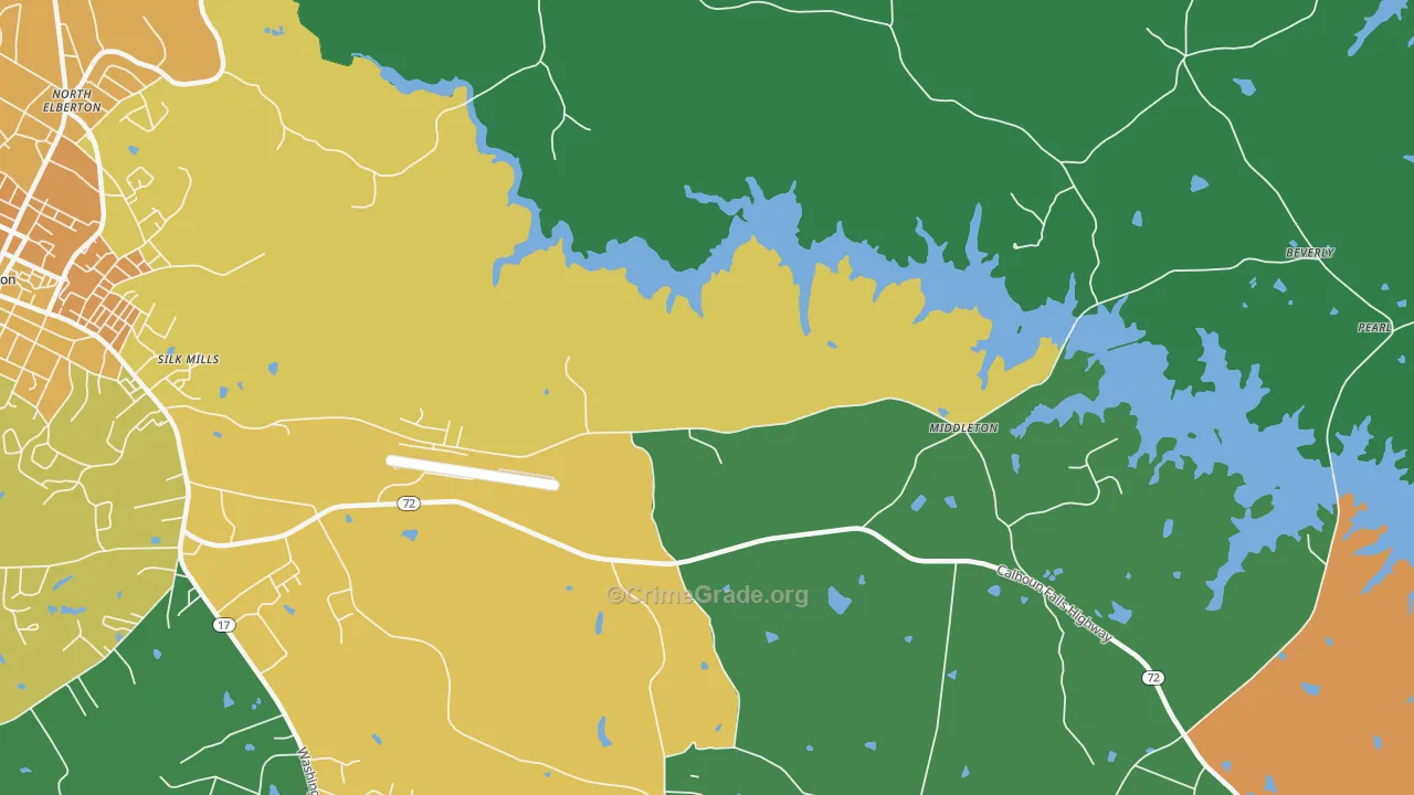 Montevideo, GA Map of Murder Rates