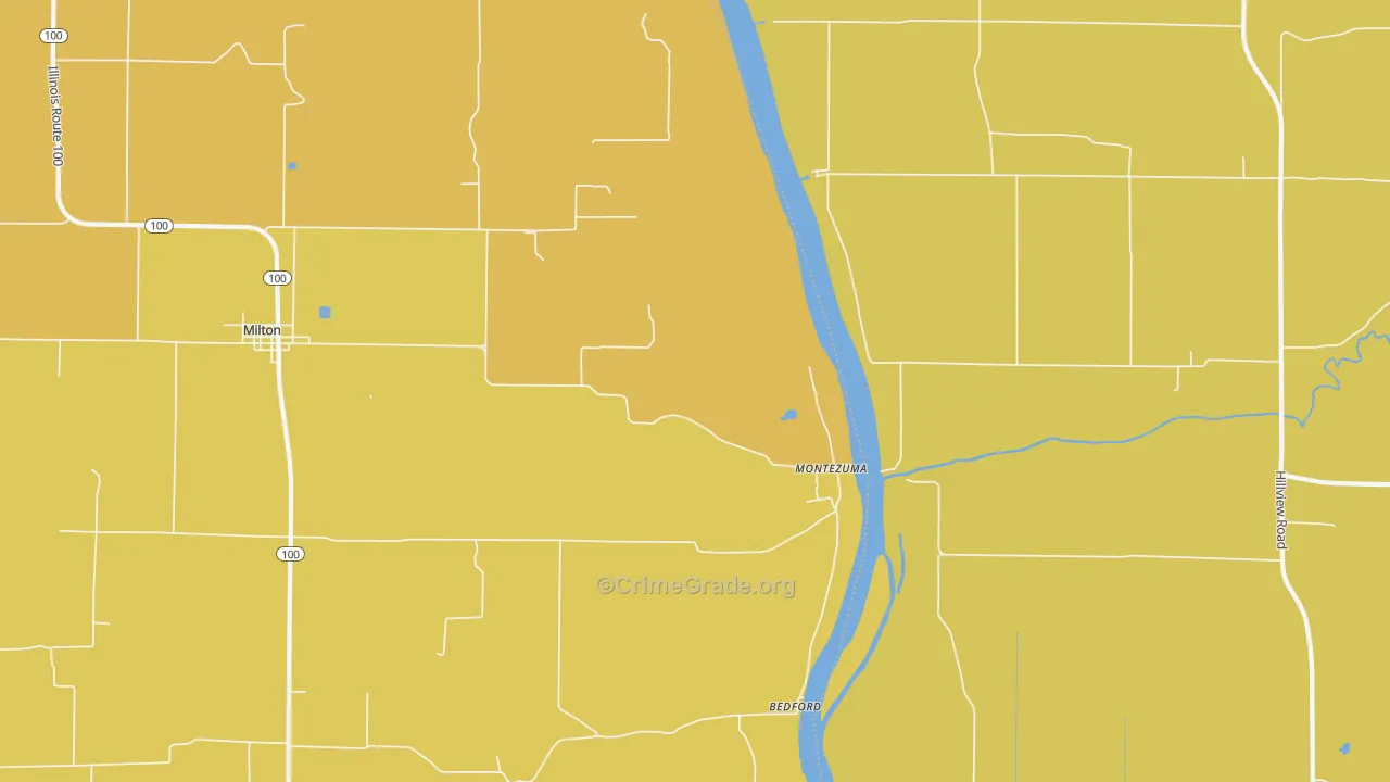 Montezuma, IL Map of Murder Rates
