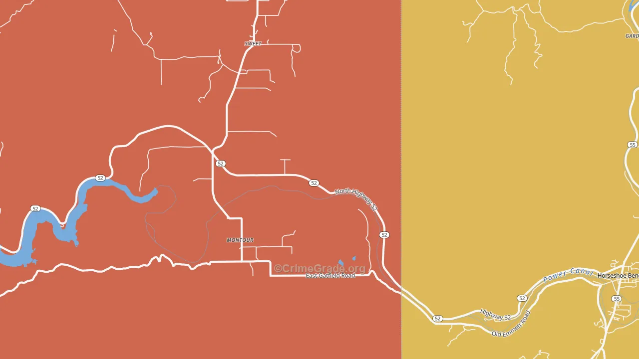 Montour, ID Map of Murder Rates