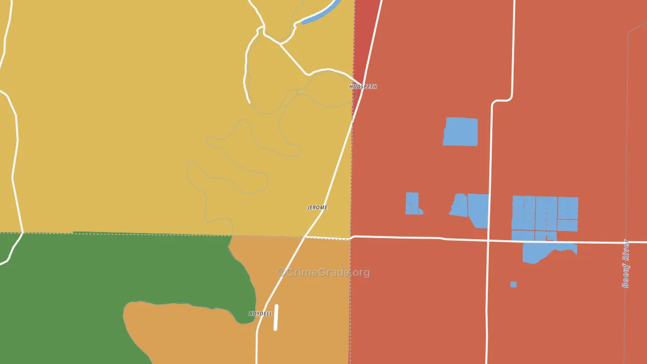 Montrose, AR Map of Murder Rates