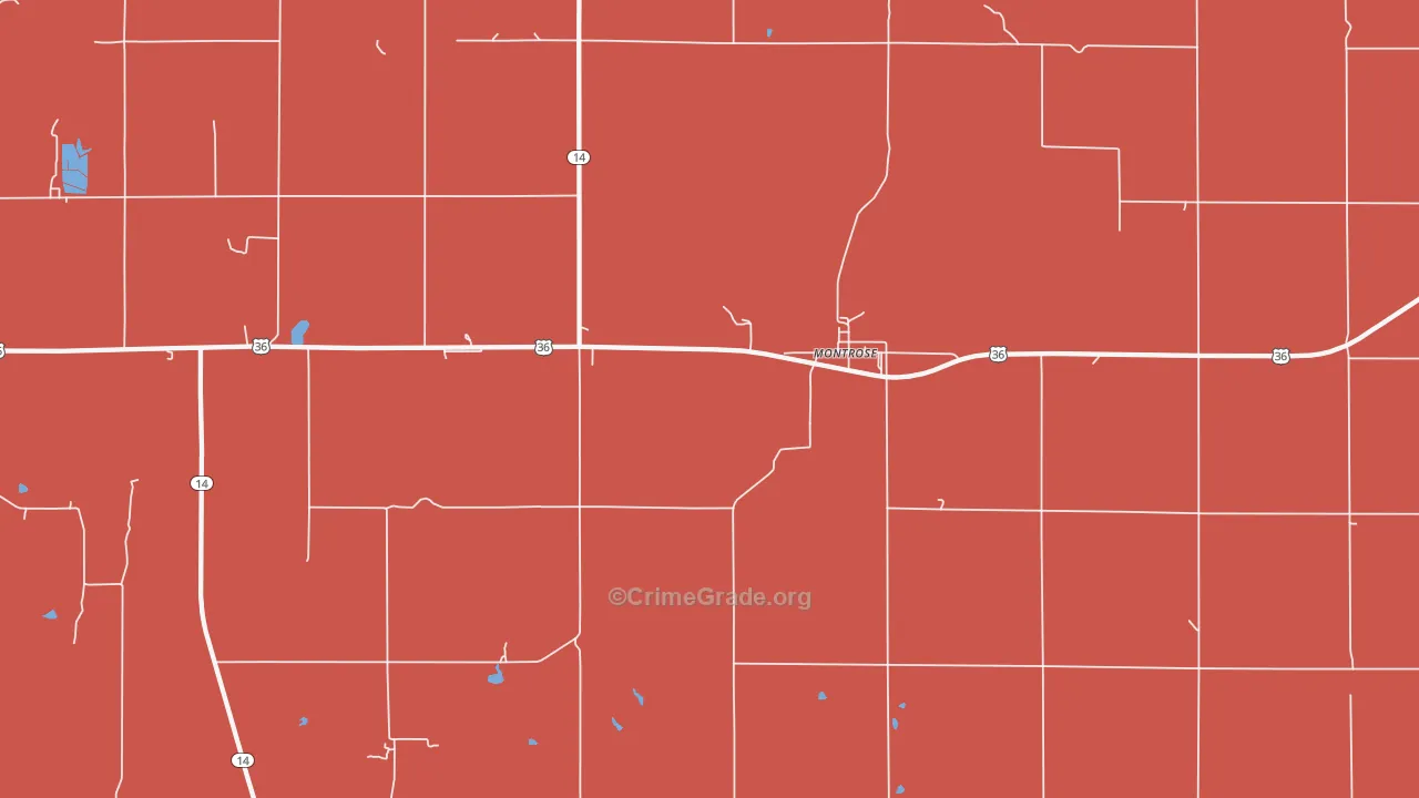 Montrose, KS Map of Murder Rates