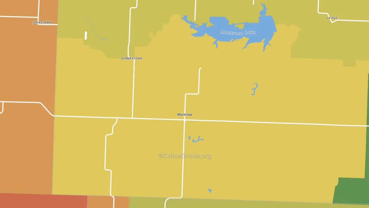 Montrose, MO Map of Murder Rates