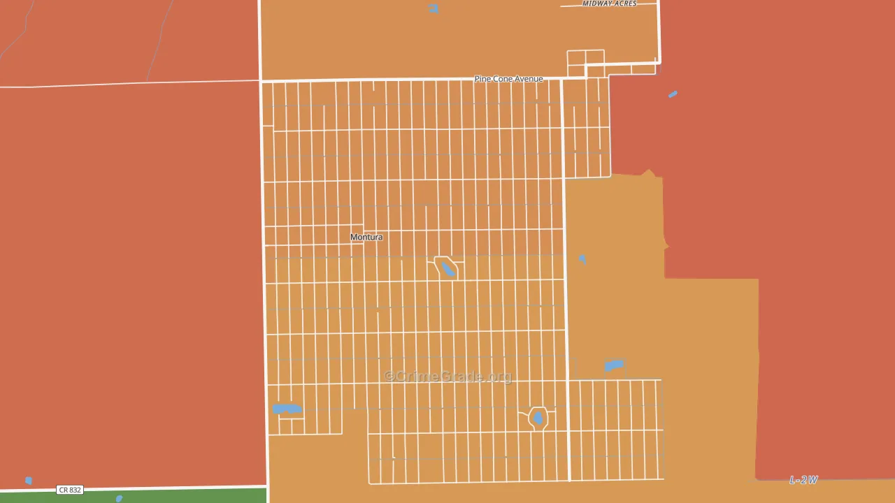 Montura, FL Map of Murder Rates