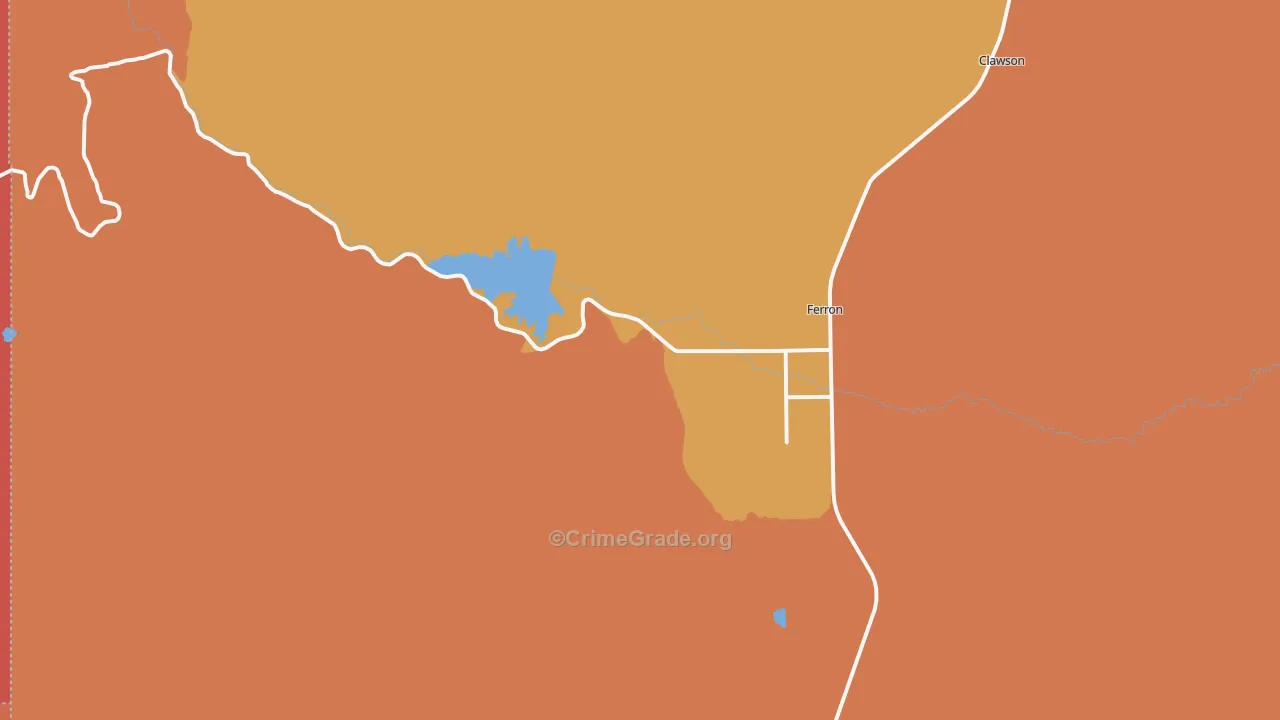 Moore, UT Map of Murder Rates