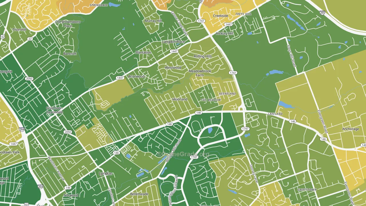 Moorland, KY Map of Murder Rates