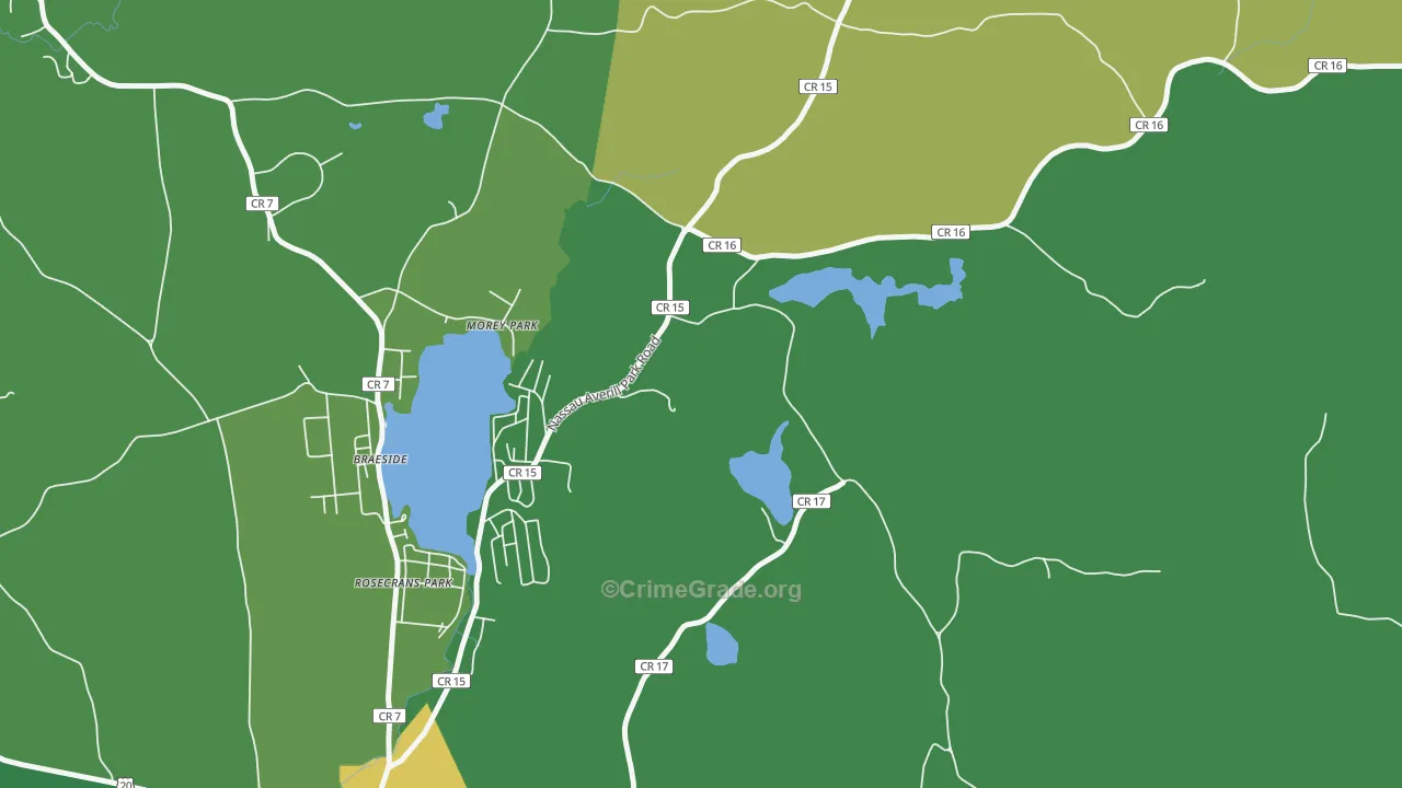 Morey Park, NY Map of Murder Rates