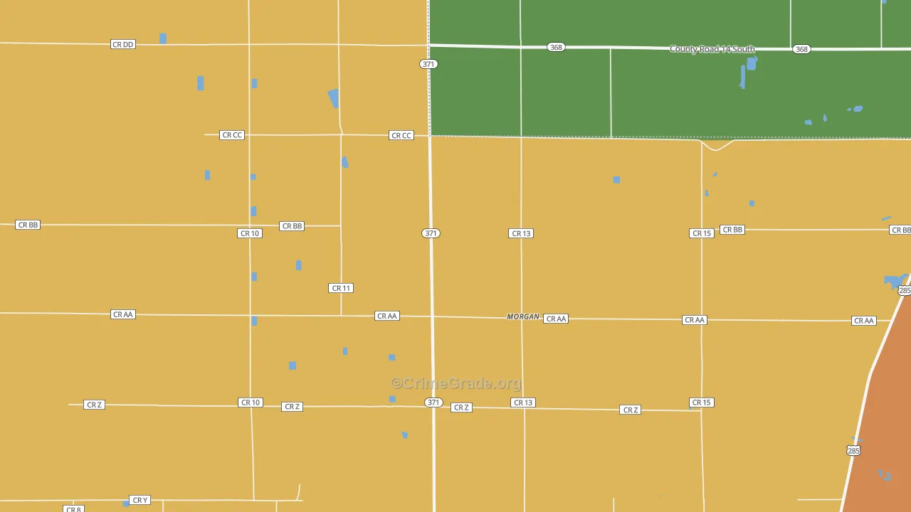 Morgan, CO Map of Murder Rates