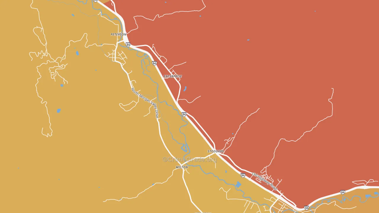 Morgan, UT Map of Murder Rates