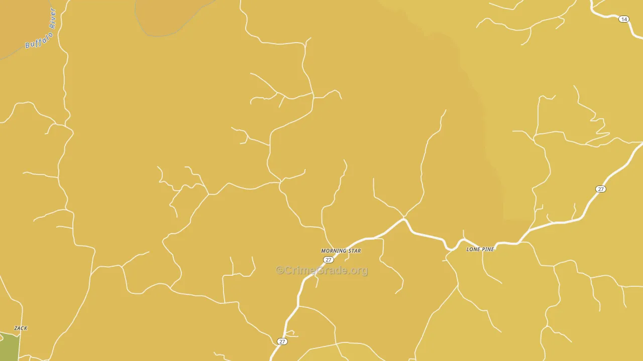 Morning Star, AR Map of Murder Rates
