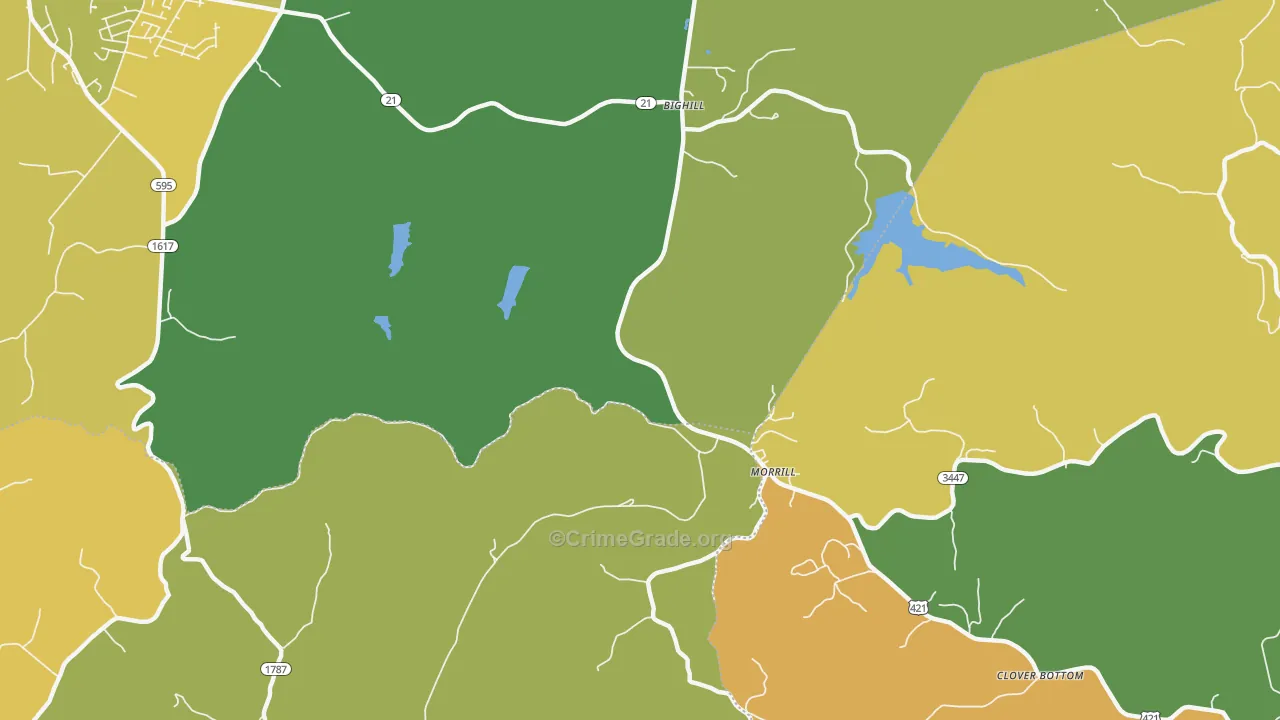 Morrill, KY Map of Murder Rates