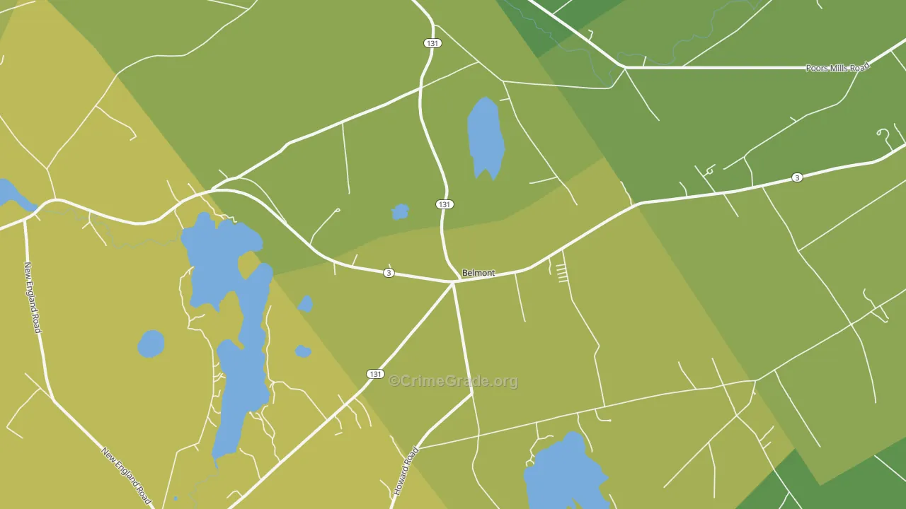 Morrill, ME Map of Murder Rates