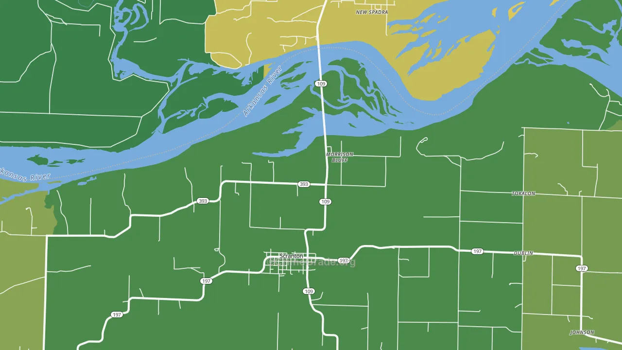 Morrison Bluff, AR Map of Murder Rates