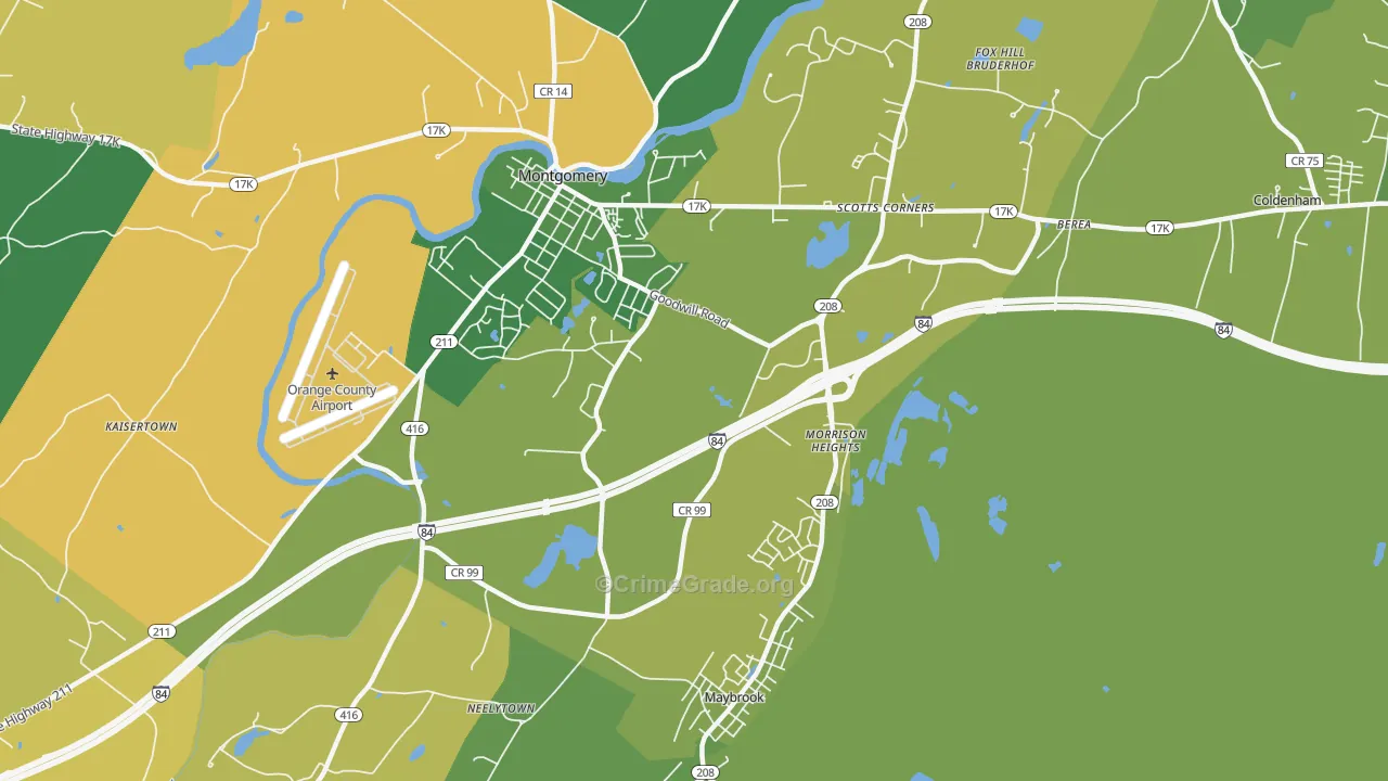 Morrison Heights, NY Map of Murder Rates
