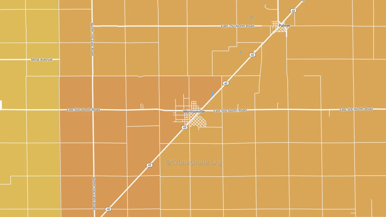 Morrisonville, IL Map of Murder Rates