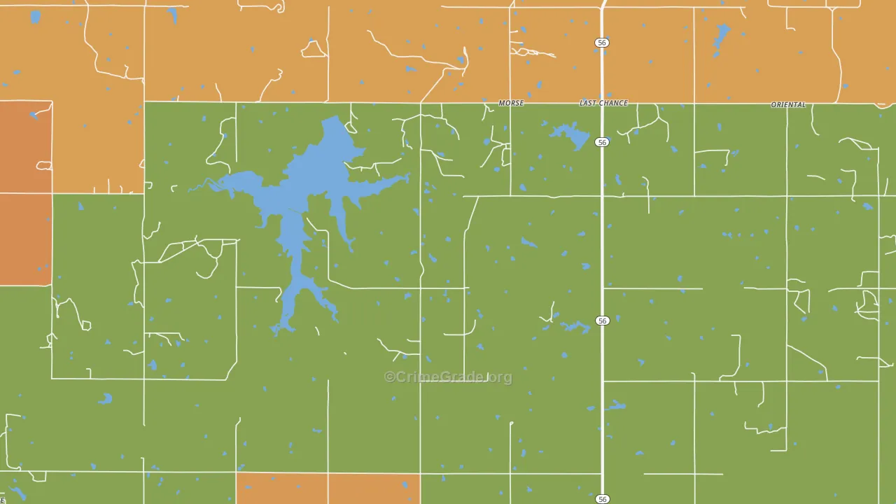 Morse, OK Map of Murder Rates