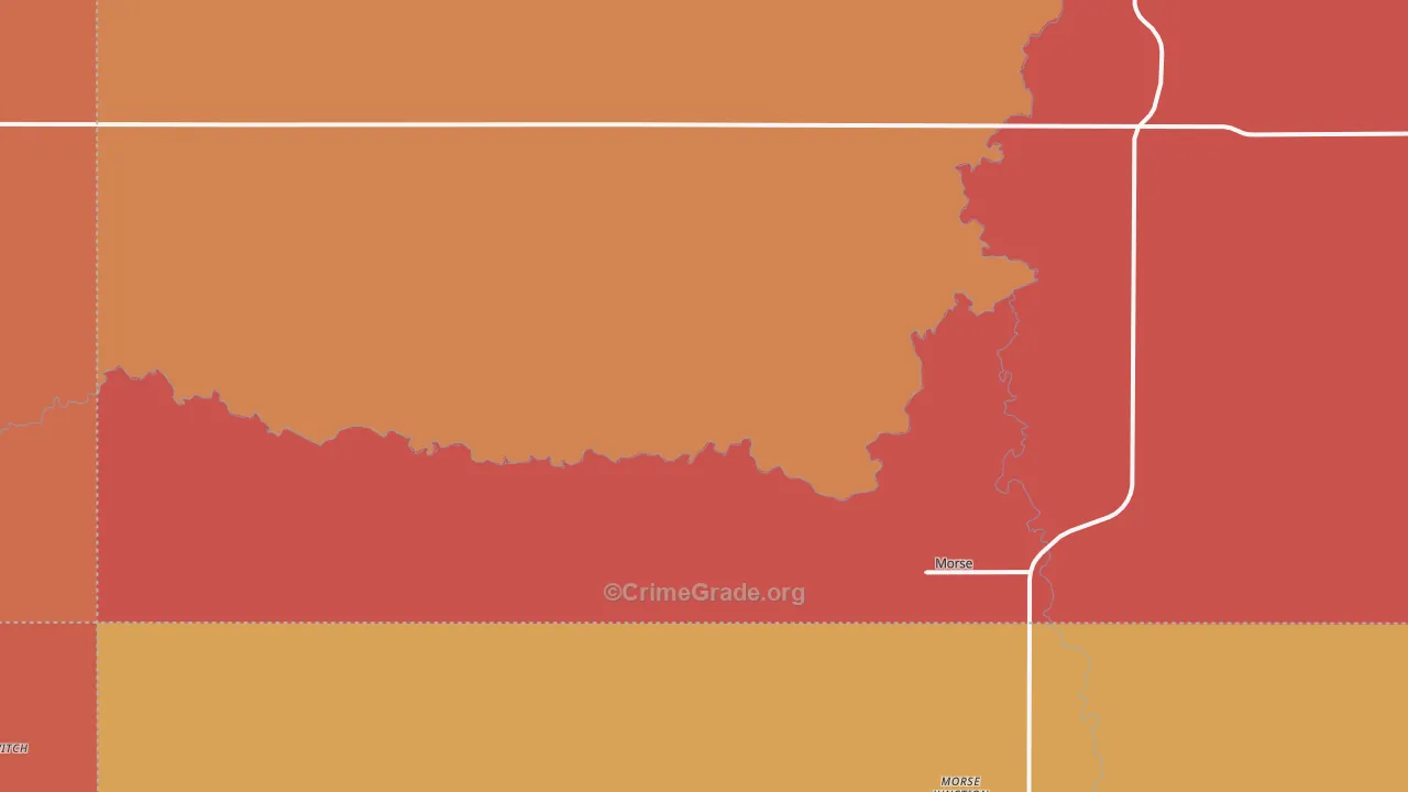 Morse, TX Map of Murder Rates