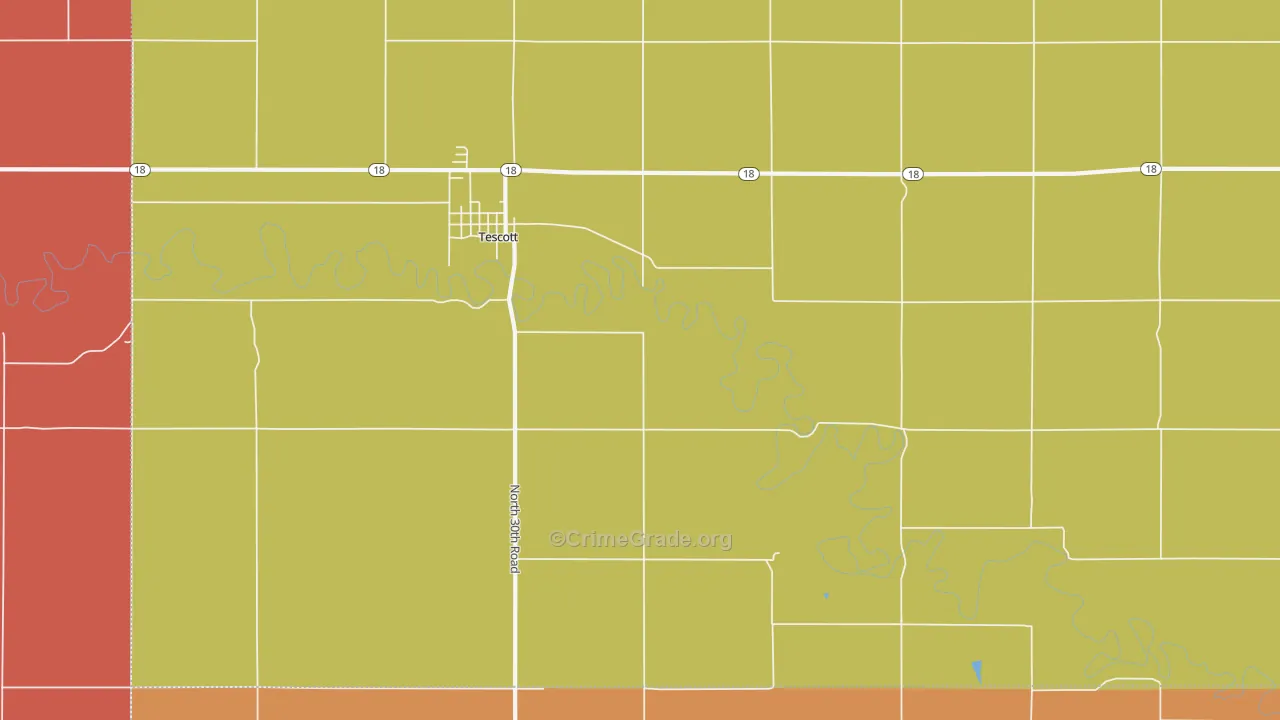 Morton, KS Map of Murder Rates
