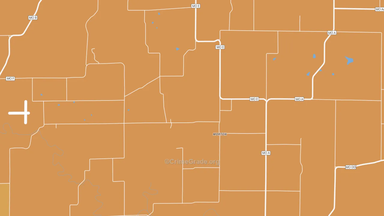 Morton, MO Map of Murder Rates