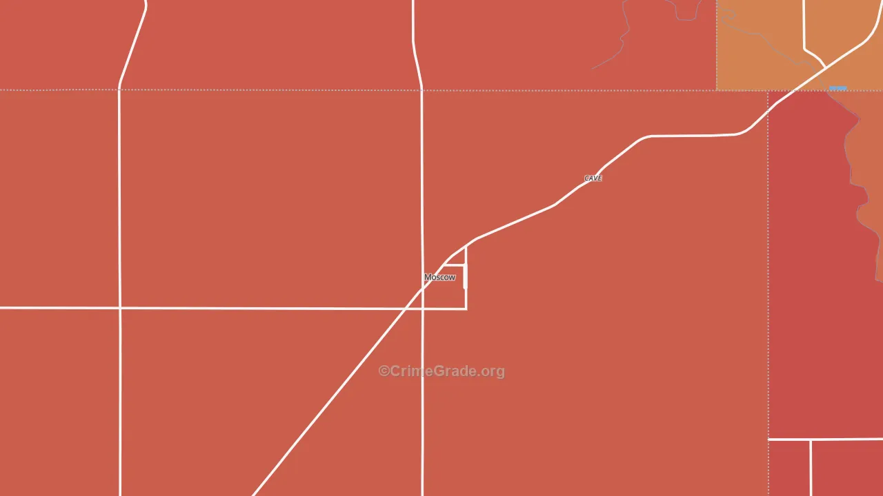 Moscow, KS Map of Murder Rates