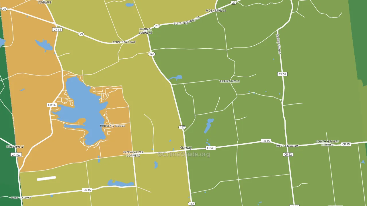 Mosherville, NY Map of Murder Rates