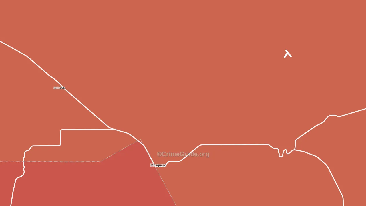 Mosquero, NM Map of Murder Rates