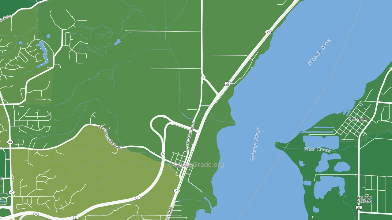 Mossville, IL Map of Murder Rates
