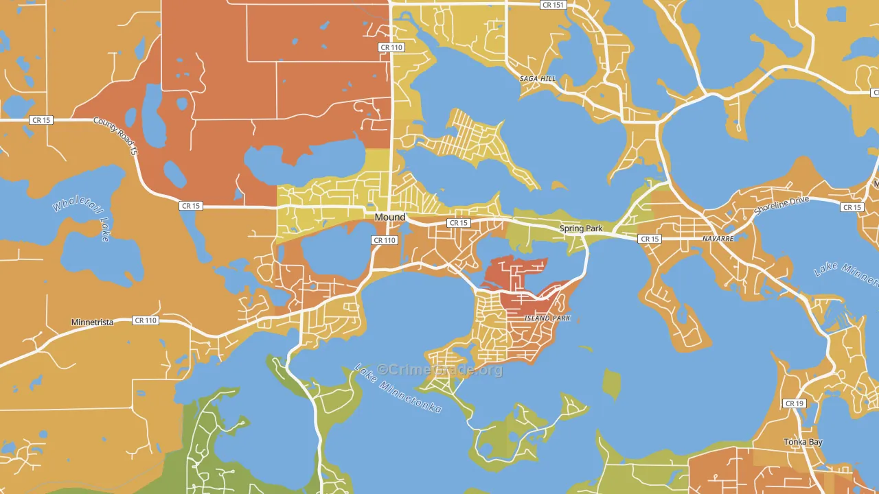 Mound, MN Map of Murder Rates