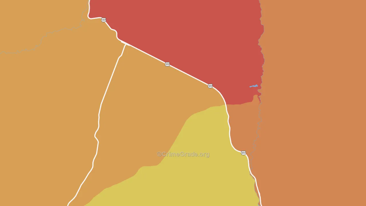 Mount Carmel Junction, UT Map of Murder Rates
