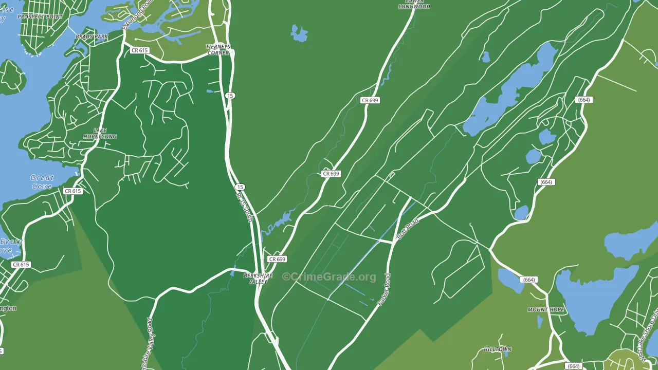 Mount Hope, NJ Map of Murder Rates