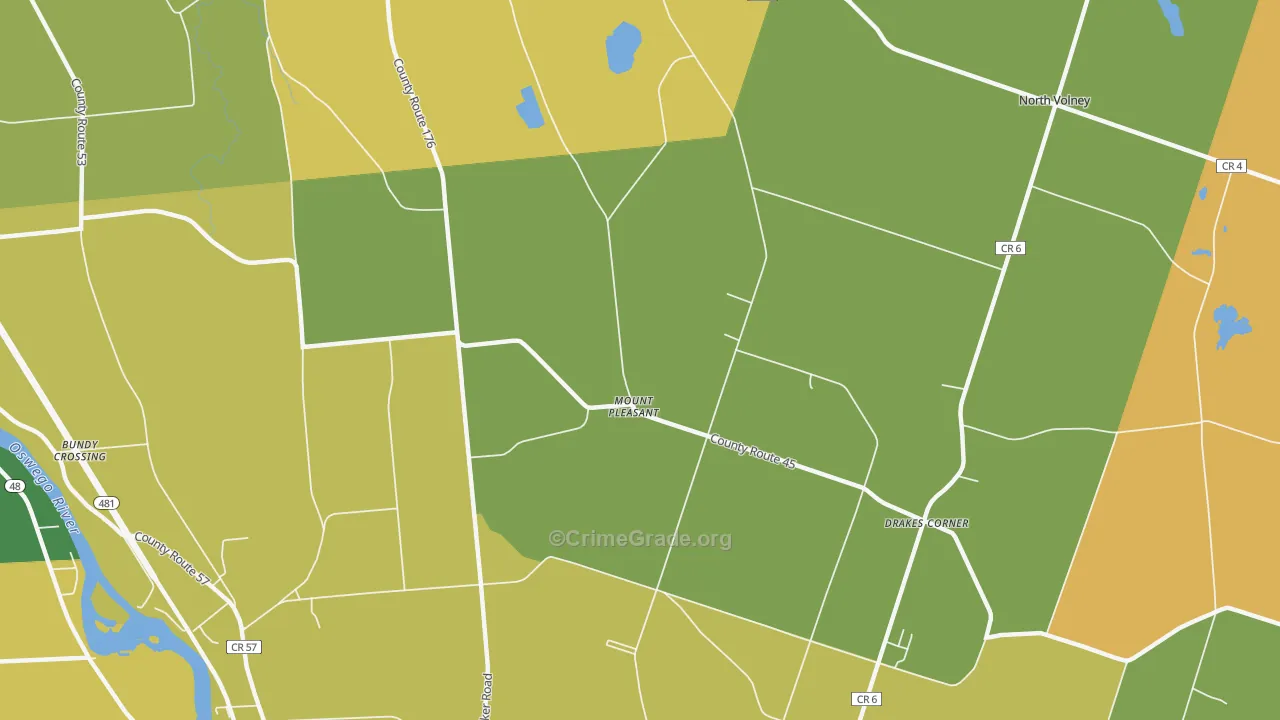 Mount Pleasant, NY Map of Murder Rates