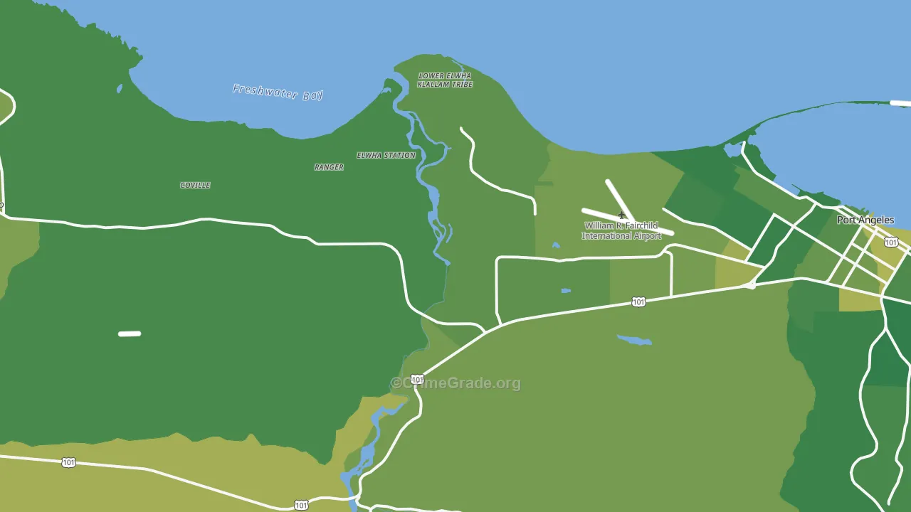 Mount Pleasant, WA Map of Murder Rates