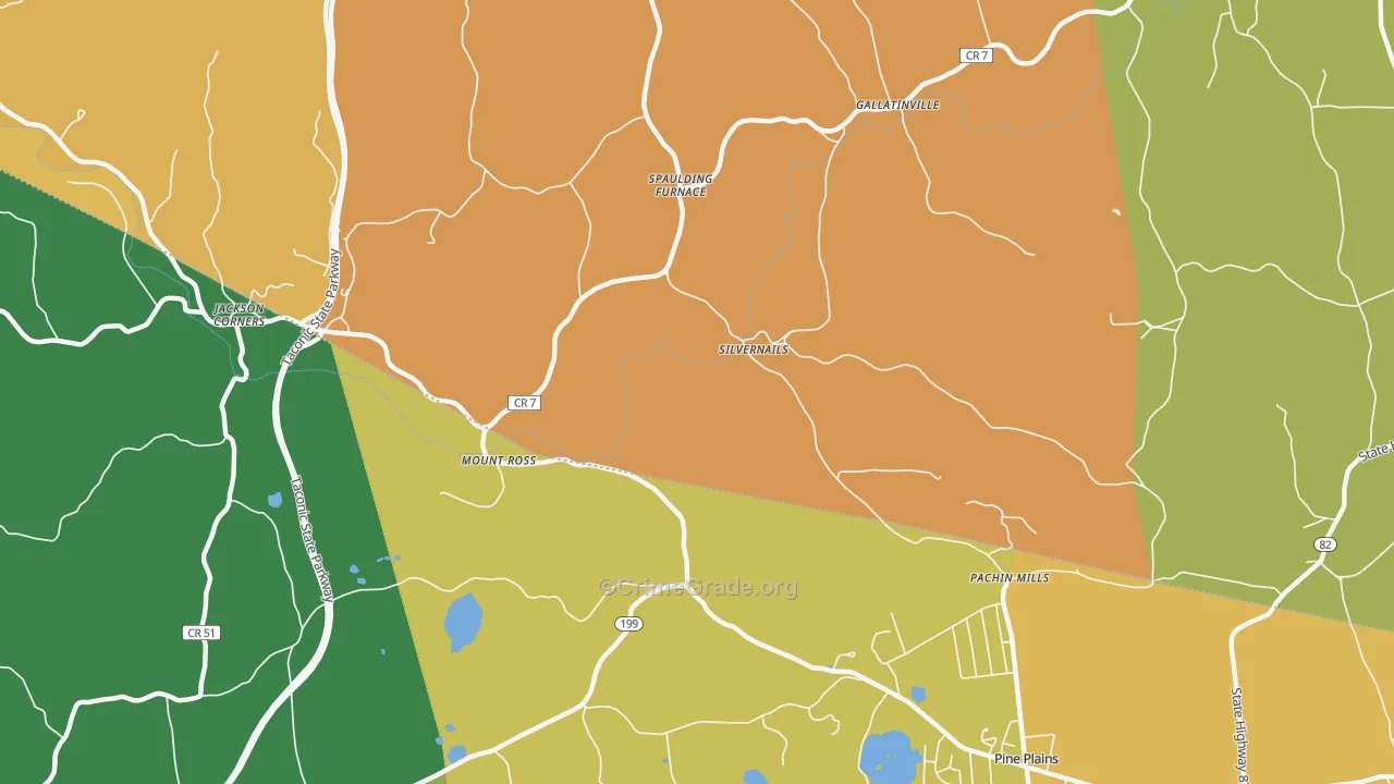 Mount Ross, NY Map of Murder Rates