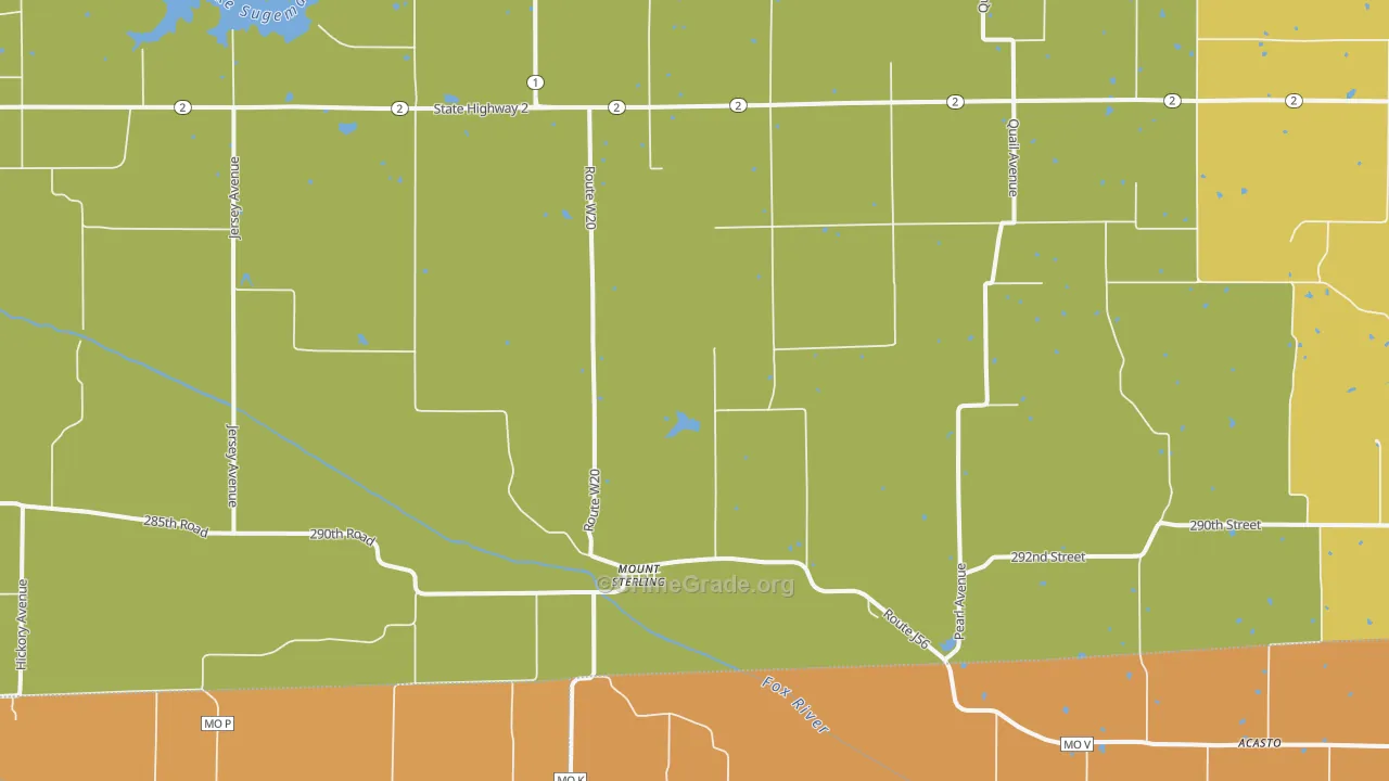 Mount Sterling, IA Map of Murder Rates