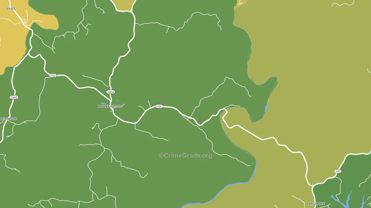 Mount Victory, KY Map of Murder Rates