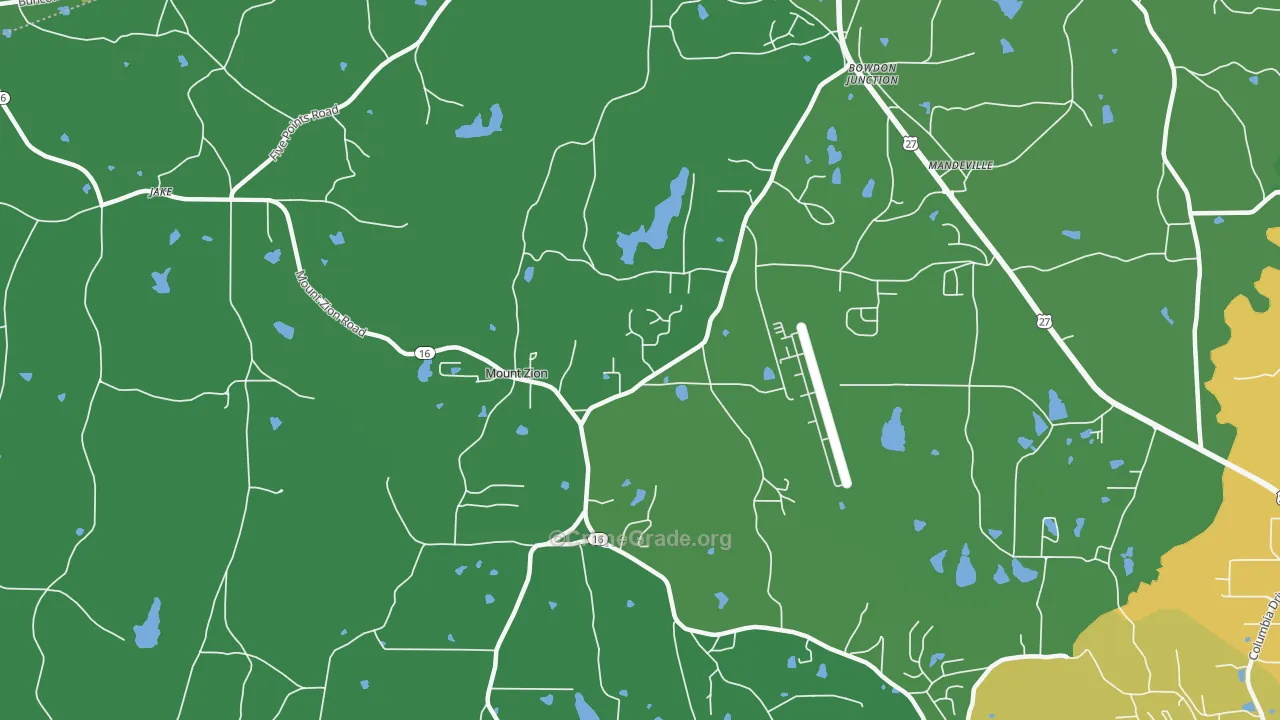 Mount Zion, GA Map of Murder Rates