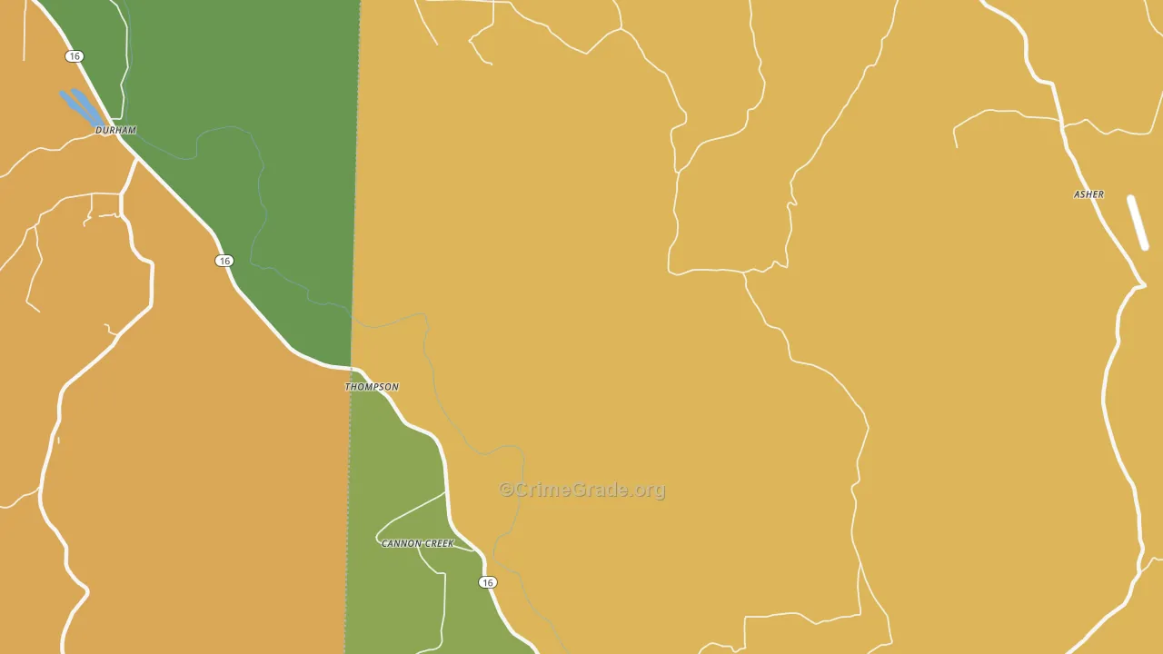 Mountain Crest, AR Map of Murder Rates