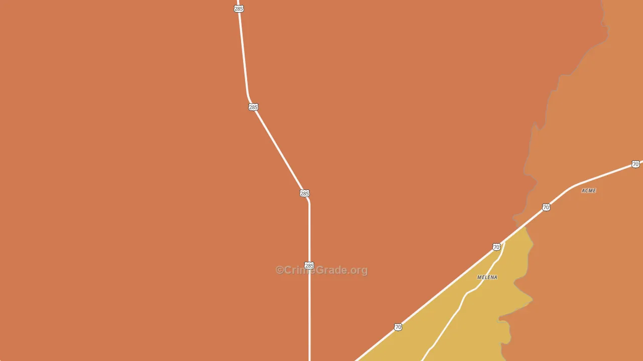 Mountain View, NM Map of Murder Rates