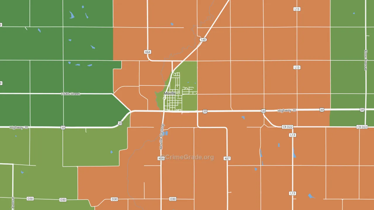 Moville, IA Map of Murder Rates