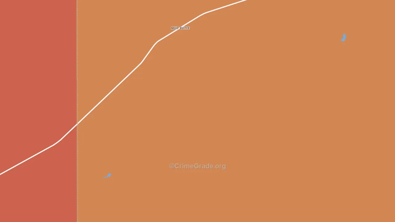 Mud Butte, SD Map of Murder Rates