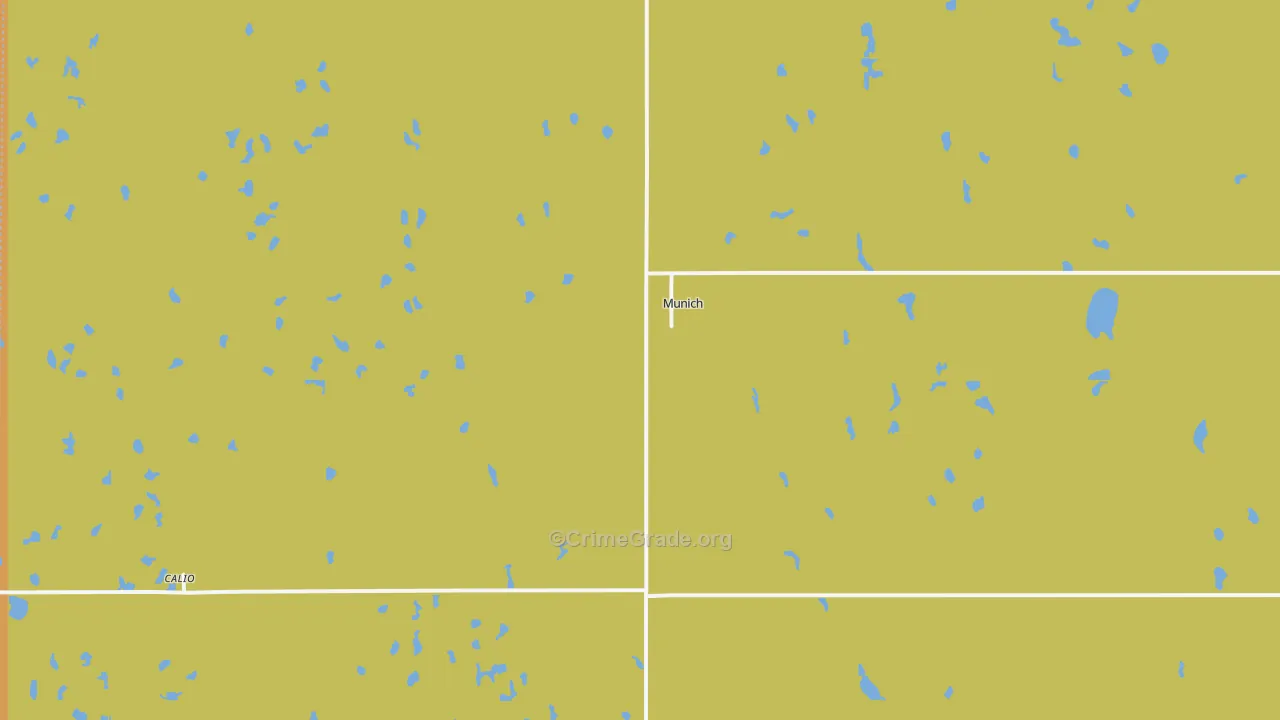 Munich, ND Map of Murder Rates