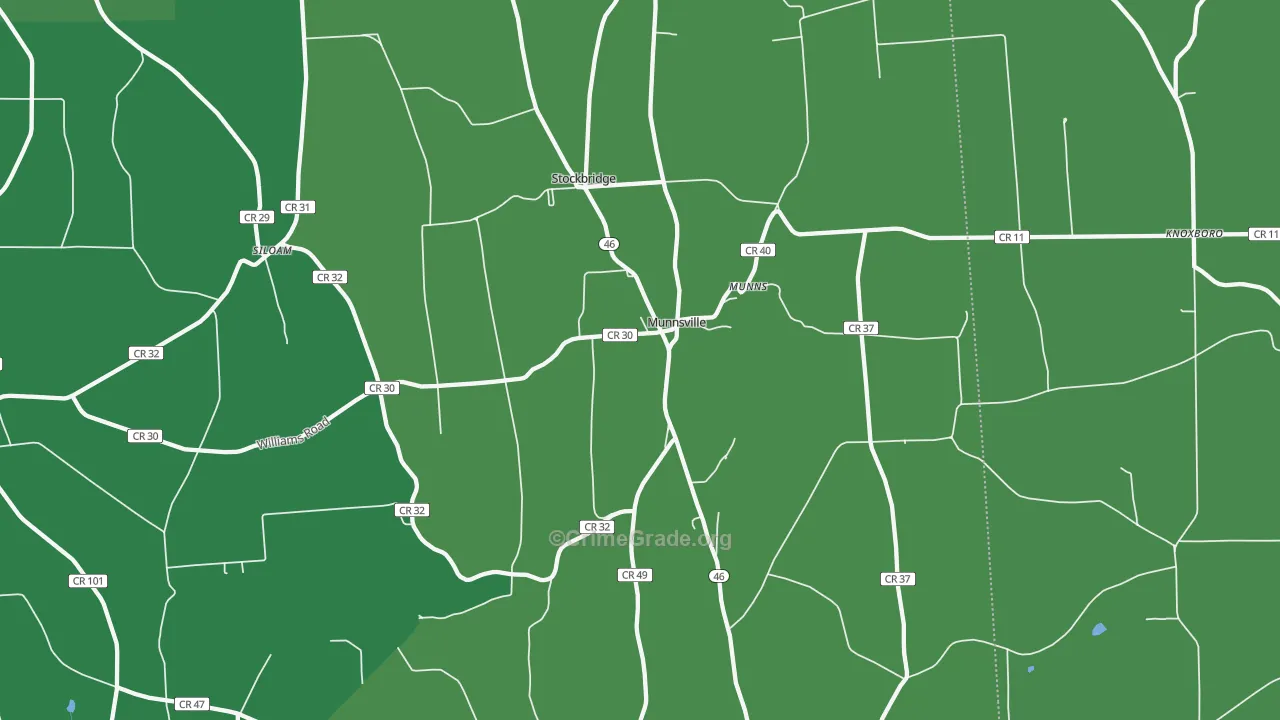 Munnsville, NY Map of Murder Rates
