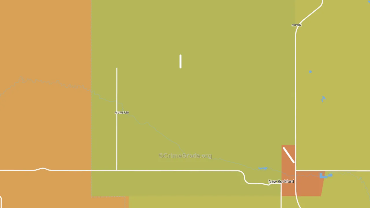 Munster, ND Map of Murder Rates