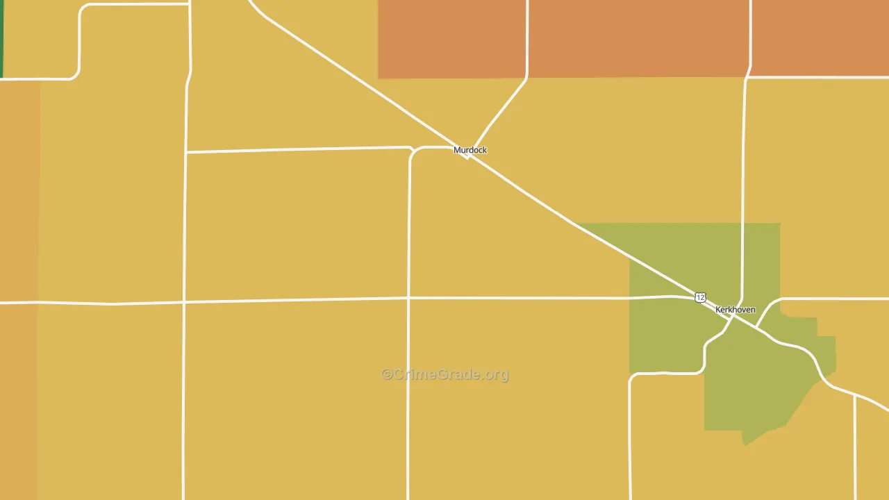 Murdock, MN Map of Murder Rates